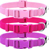 3 Pack Dog Collars Soft Comfortable Dog Collars for Small Medium and Large Dogs