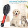 Pet Brush, 2 Sided Pet Grooming Brush Cat Brush Dog Grooming Massage Comb Pet Grooming Tools for Dogs Cats Cleaning Loose Fur Dirt(L)