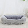 Bed for Dog Pet Square Plush Kennel Medium Small Dog Sofa Bed Cushion Pet Calming Dog Bed House Pet Supplies Accessories