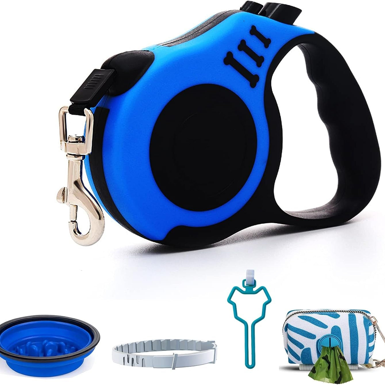Retractable Dog Leash Set，Lightweight Portative 10FT Dog Leash，Walking Dog Leash for Small Dog