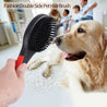 Pet Brush, 2 Sided Pet Grooming Brush Cat Brush Dog Grooming Massage Comb Pet Grooming Tools for Dogs Cats Cleaning Loose Fur Dirt(L)