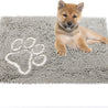 Dog Mat for Floor,Grey 20X31Inch Pet Mats for Dogs,Pet Dog Feeding Mat Rug for Food and Water,Dries Quickly, Machine Washable